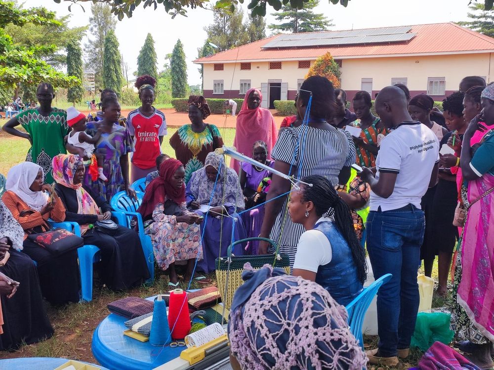 A large turnout of women and children at the outreach